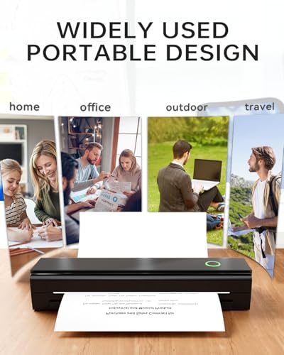NDYIN Portable Wireless Bluetooth Thermal Printer for Travel, N80