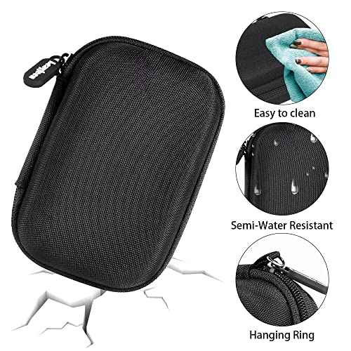 Leayjeen Microscope Case Compatible with Carson MicroBrite Plus 60x-120x LED and UV Lighted Pocket Microscope-Black(Case Only)