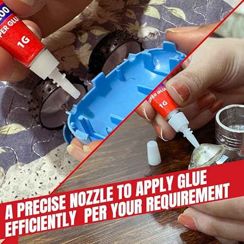 1 Gram x 24 PCs Super Glue All-Purpose – Thick, Fast-Drying CA Adhesive