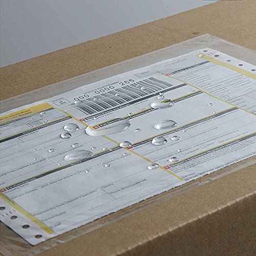 (800 Pcs) BEUYI Clear 7.5'' x 5.5'' Packing List Envelopes, Adhesive Shipping Label Pouches/Sleeves
