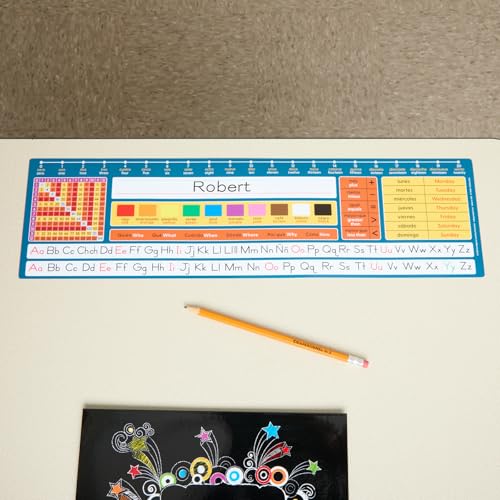 Really Good Stuff Dual Language Desktop Helpers Set of 24 - Spanish & English, Grades 3+