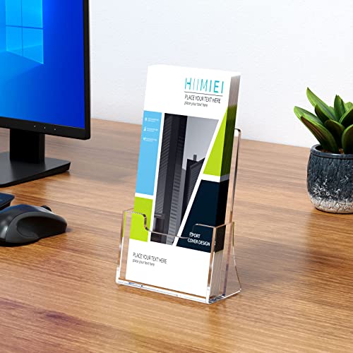 HIIMIEI Acrylic Brochure Holder 8.5 x 5.5 Inches - Pack of 2