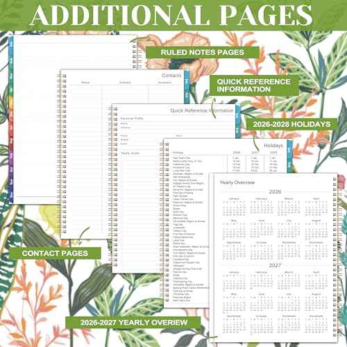 2026 Planner ? Weekly £¦ Monthly Planner 2026, Jan. 2026 ? Dec. 2026, 8.5" x 11" with Colorful Tabs, Flexible Cover, Thick Paper, Twin-Wire Binding, Back Pocket, To-Do £¦ Notes