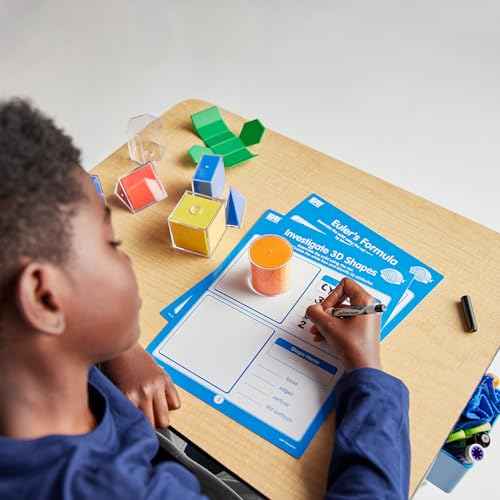 EAI Education GeoModel¢ç Folding Geometric Shapes: 11 Solids and 11 Nets