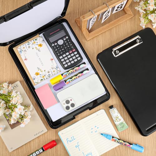 YesBes 8 Pack Clipboards with Storage, 13.4 x 9.4 x 0.9 in – High Capacity, Pen Holder, A4/Letter