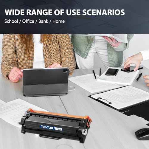 TN730 TN-730 Black Toner Cartridge 1-Pack Replacement for Brother TN 730 Toner Cartridge DCP-L2550DW MFC-L2710DW MFC-L2750DW MFC-L2750DWXL HL-L2350DW HL-L2370DW/DWXL HL-L2390DW HL-L2395DW Printer