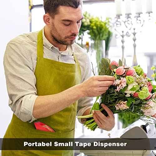 Packing Tape with Dispenser Clear Noiseless Packaging Tape for Shipping Moving Strong Sealing Adhesive Industrial Depot Tapes for Storage 1.96 inch x 33 Yards 1¡± Core 3 Pack