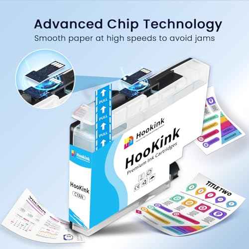 LC406 Ink Cartridges High Yield Compatible for Brother LC406 LC-406 LC406XL Work with Brother MFC-J4335DW MFC-J4345DW MFC-J4535DW MFC-J6555DW Printer (4-Pack, Black Cyan Magenta Yellow)
