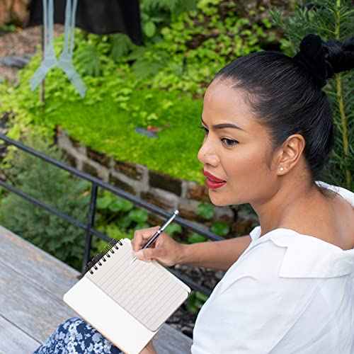 50 Pcs Waterproof Notebook Bulk, 5 x 3 Inch Pocket Notepad Top Spiral Memo All Weather Police Notebook Tactical Journal Writing Note Pad for Outdoor Activities Recording, Black Gray Blue Yellow Orange