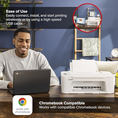 Canon PIXMA TS3720 Wireless All-in-One Inkjet Printer for Home Use