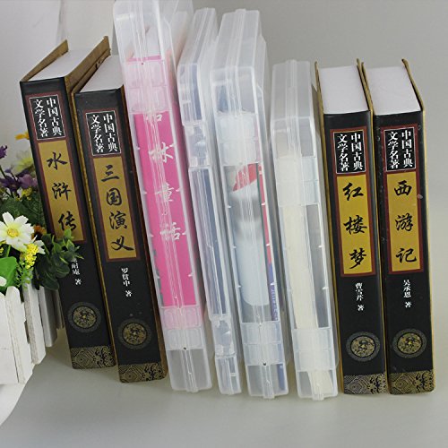 Portable A4 File Box Transparent Plastic Box Office Supplies Holder Document Paper Organizers Case PP Storage Collections Container Magazine Organizers Box Case 2pcs (11.8 x 8.3 x 0.8inch)