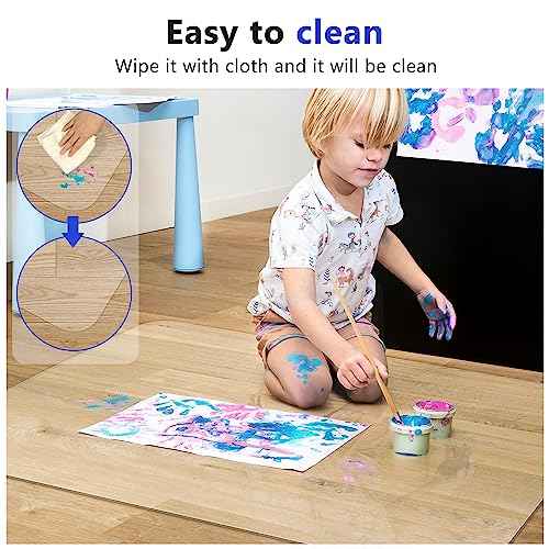 Office Chair Mat for Hard Wood Floors, 36 x 48 inches Clear Floor Mat for for Rolling Chairs, Heavy Duty Wood/Tile Floor Protectors for Home Office, Anti-Slip, Easy to Clean