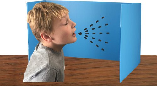 Flipside Products 12”x 46.5” Blue Plastic Study Carrel, Privacy Boards, Premium Corrugated Plastic, Student Privacy and Focus Booth for The Classroom, Desk Divider, Made in USA - 24 Pack