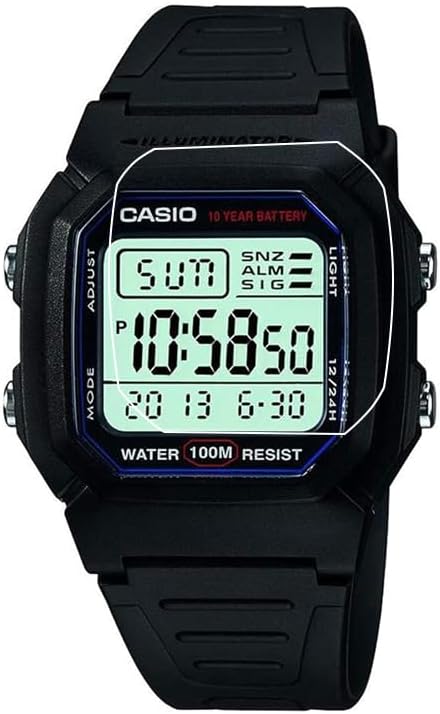 Walieoka Screen Protector - Ultra-Thin Anti-Scratch Film for Casio W800H-1AV | 3 Pack