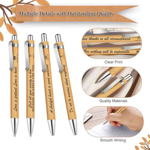 50 Christian Bible Notebooks with 50 Pens, Spiral Journal Bulk Prayer Notes Christian Religious Gifts for Family Friends Colleagues