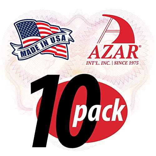 Azar Displays, 122018, Adhesive Clear Acrylic Wall Sign Holder Display, Landscape Frame for Posters, Flyers, Art, Business, School, Nameplates & Doorway Signs, 10 Pack, 8.5" x 2.5"