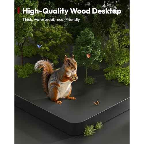 SANODESK Electric Standing Desk 79 x 32 Inches Height Adjustable Stand Up w/6-Button Ergonomic Computer Desk with Splice Board for Home Office, Black Frame + Black Tabletop