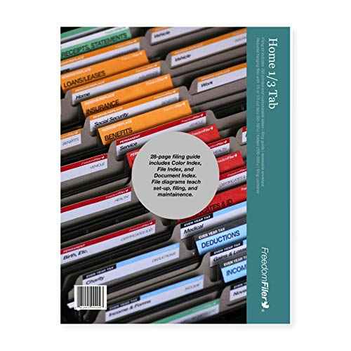 Home Filing System 1/3 Tab