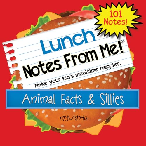 Notes From Me! Animal Facts & Sillies Lunch Box Notes for Kids, Fun & Motivational, Summer Camp & Back to School, 101 pcs