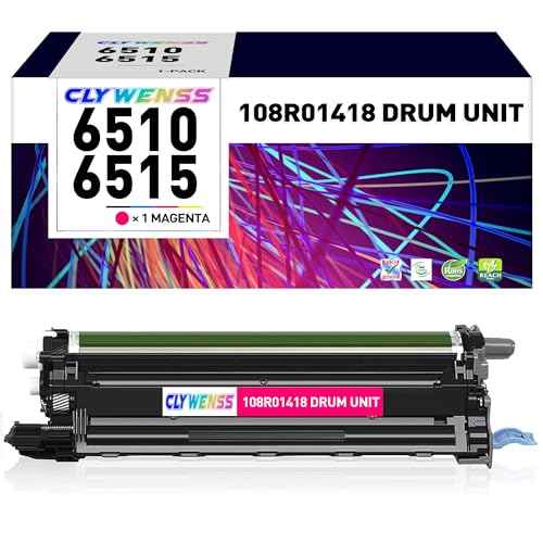 108R01418 Drum Unit Replacement for Xerox 6510 6515 Drum Cartridge for Phaser 6510 6510DNM 6510DN 6510N WorkCentre 6515 6515DNI 6515DN 6515N Printer (Magenta, 1-Pack)
