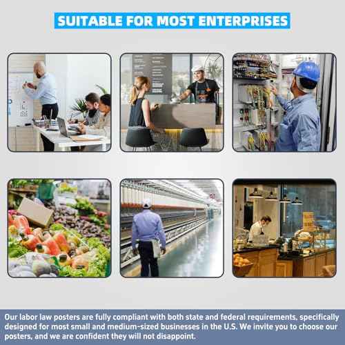 2025 California State and Federal Labor Laws Poster - English Version - OSHA Workplace Compliant - UV Waterproof Laminated 24" x 36" - Mandatory Regulations Posting for Employees