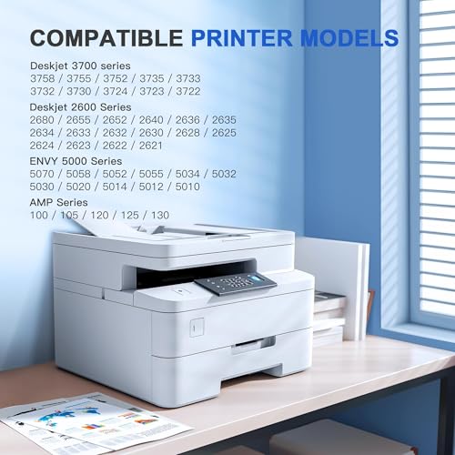 Adoccur 65XL Ink Cartridges Black & Color Combo Pack High-Yield Replacement for HP DeskJet & Envy Series