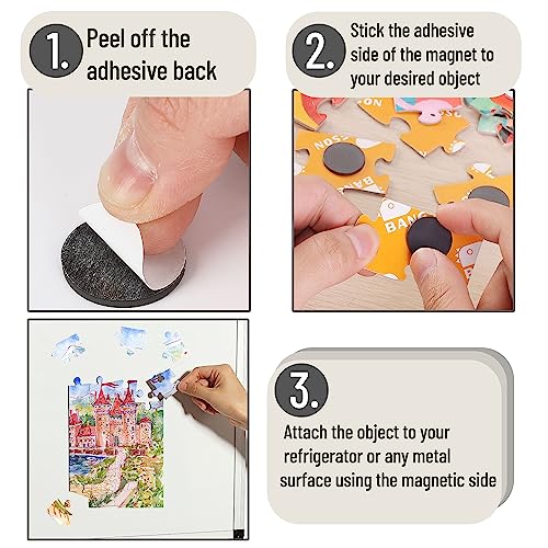 Mr. Pen 120 Pcs Self-Adhesive Magnetic Dots, 0.8" Round, Extra Thin