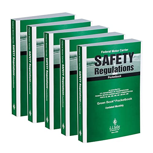 J. J. Keller FMCSA Federal Motor Carrier Safety Regulations Pocketbook 5-Pack, Softbound 624 pages