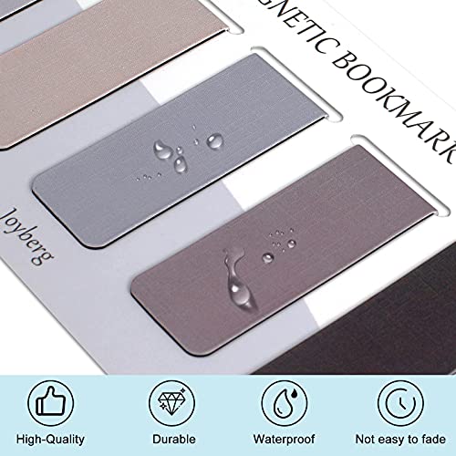Joyberg 15 Pieces Magnetic Bookmarks Set - Misty, Ocean, Emerald for Reading & Book Lovers