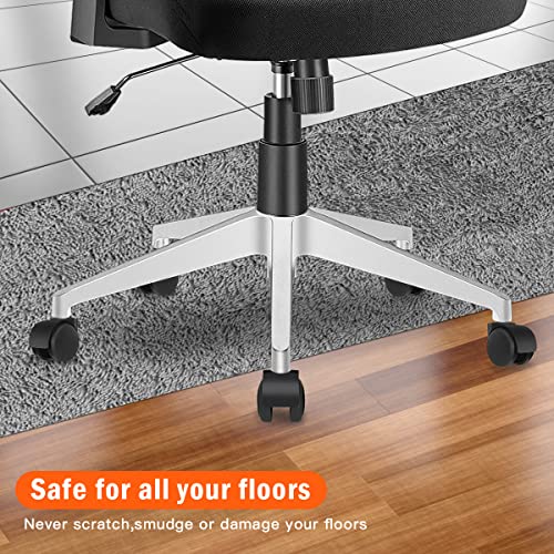 Omyoffice 5-Pack Office Chair Replacement Wheels in Black - 7/16in x 7/8in Casters