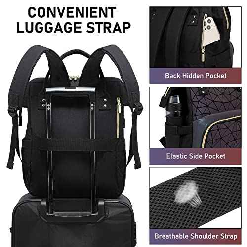 LOVEVOOK Geometric Luminous Purses and Handbags for Women Holographic Reflective Crossbody Bag Wallet