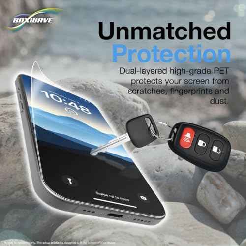 BoxWave Screen Protector Compatible with Btech UV-PRO - ClearTouch ImpactShield (2-Pack), Impenetrable Screen Protector Flexible Film