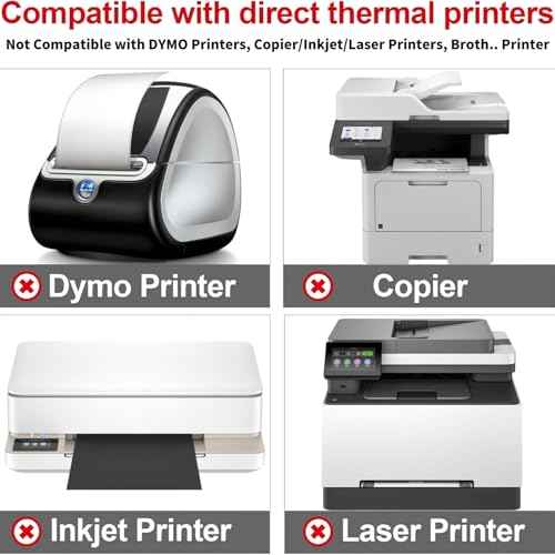 Thermal Shipping Labels 4x6, Pack of 500 Direct Thermal Printer Labels Fanfold, Compatible with Rollo, Zebra, MUNBYN Printers(Commercial Grade)