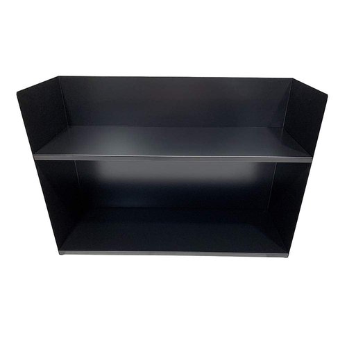 Huron Book Rack 6 Slot, Black Steel