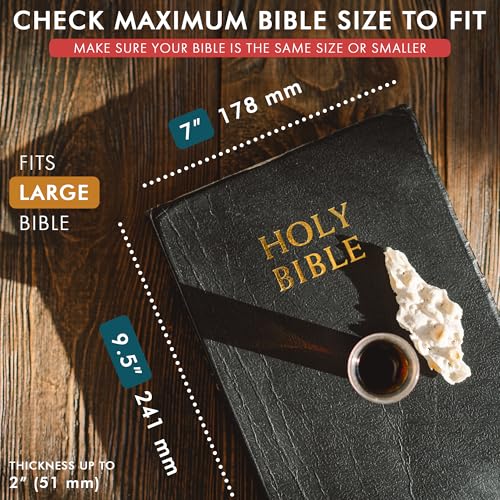 ELIZO Full Grain Italian Leather Bible Cover
