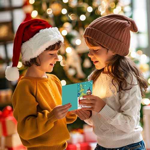 Christmas Cards - Set of 24 Christmas Cards Boxed with Envelopes and Stickers, 6 Assorted Designs Jack Sally Holiday Letter, 6 x 4 Inch Cute Xmas Nightmare Greeting Gift Letter Bulk Before