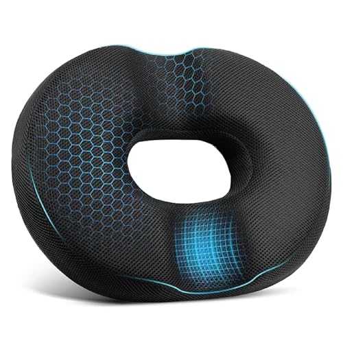 Donut Seat Cushion - Memory Foam Hemorrhoid & Tailbone Relief, Sciatica, Postpartum Recovery, Coccyx, Promotes healthly Circulation