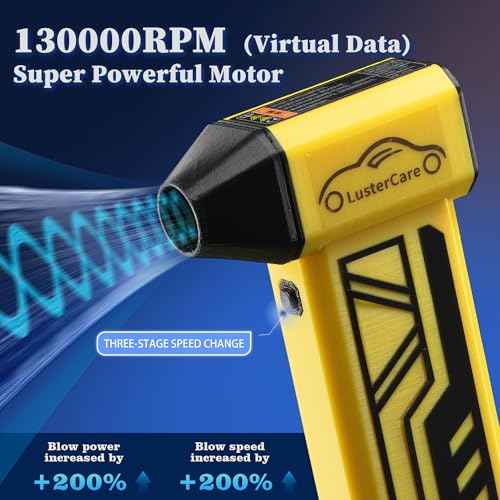 Compressed Air Duste Blower, Twin Fuction Violent Fan, Computer Keyboard PC Fan Car Cleaning, with Vacuum Cleaner Set