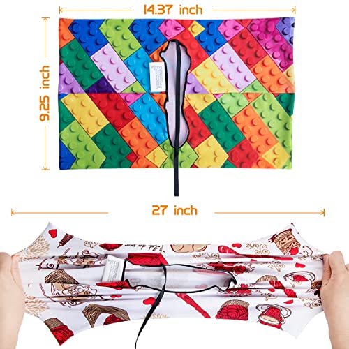 ARTLYMERS Stretchable Book Covers Set - 6 Vivid Protectors for Textbooks & Novels