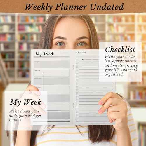 Yeaqee 50 Pcs Employee Appreciation Gifts Undated Weekly Pocket Planners Bulk to Do List Inspirational Habit Track Notebooks for Christmas Boss Case Management Nurse Volunteer(?encouraging)