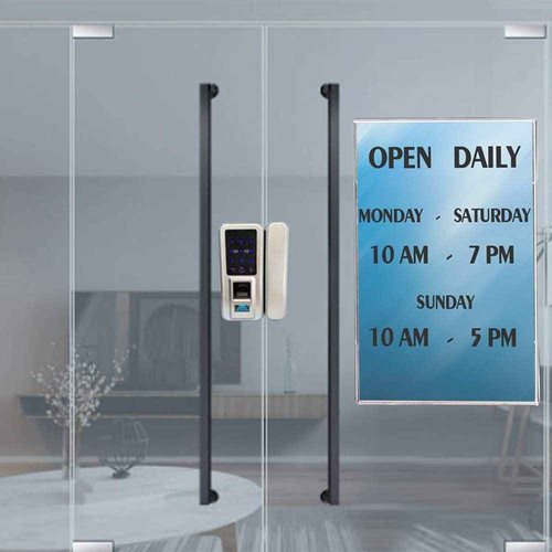 Ludery 8.5 x 11 Acrylic Sign Holder Wall Mount ,Wall Sign Menu Paper Holder with Double Side Tape Adhesive for Home, Office, Store, Restaurant (12 Pack)
