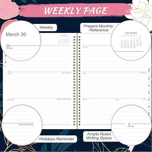 2026 Planner - 2026 Planner Weekly and Monthly, 8.5" x 11", Jan. 2026 - Dec. 2026, Calendar Planner 2026 Spiral Bound with 12 Monthly Tabs