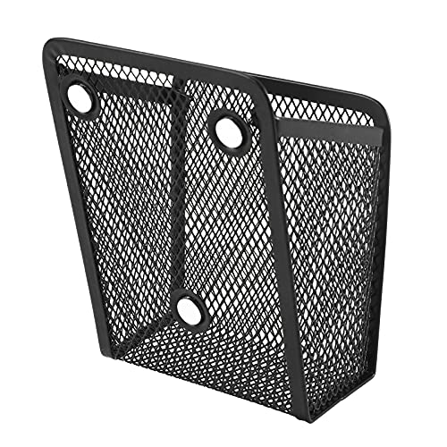 Magnetic Pencil Holder,Mesh Stainless Steel Pen Basket, Metal Writing Utensil Storage Organizer for Whiteboard,Blackboard,Kitchen, Locker, Home, or Office