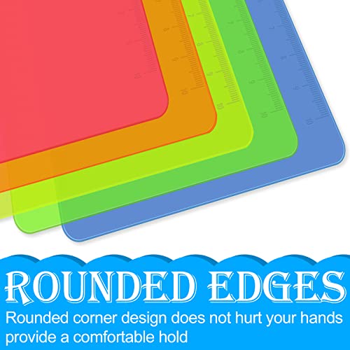 HERKKA 25 Pack Plastic Clipboards Low-Profile A4 Letter Size Assorted Transparent