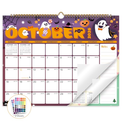 XISIDO Wall Calendar 2026-2027 Seasonal | 18-Month July 2026-Dec 2027, 14.8"x11.5"
