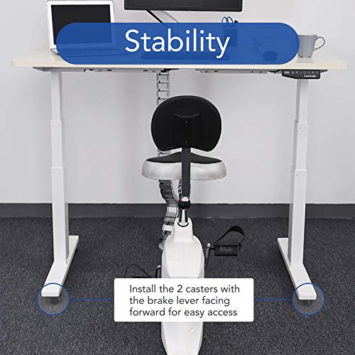 Flexispot Height Adjustable Desk Leg Casters – Set of 4 with Locking Wheels