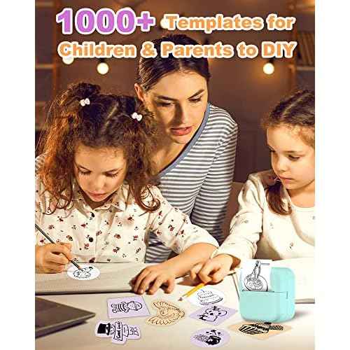 Phomemo Mini Pocket Printer- M02X Inkless Printer Blutooth Thermal Portable Sticker Printer for Study, DIY Scrapbook, Photos, Green