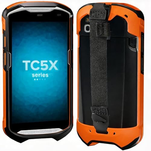 Mutelen Rugged Orange Protective Case for Zebra TC51/TC52/TC52X/TC56/TC57/TC57X/TC510K/TC520/TC520K Scanner