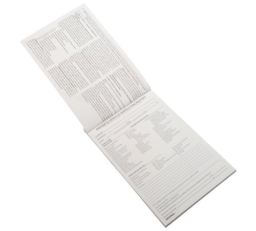 Mytee Products Driver’s Vehicle Inspection Report Book (31 Sets of Forms) for Truck Drivers - 5-1/2" x 8-1/2", Carbonless 2-Ply, Pre-Trip Inspection Book Meets FMCSR Requirements & DVIR (50 Pcs)