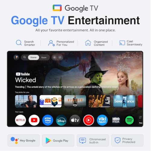 VISSPL White 4K Smart Projector with Google TV, 3500 ANSI, WiFi & Bluetooth
